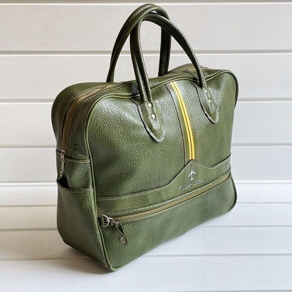 Flite-Line Vintage Retro Green Flight Attendant Bag - Picture 2 of 16